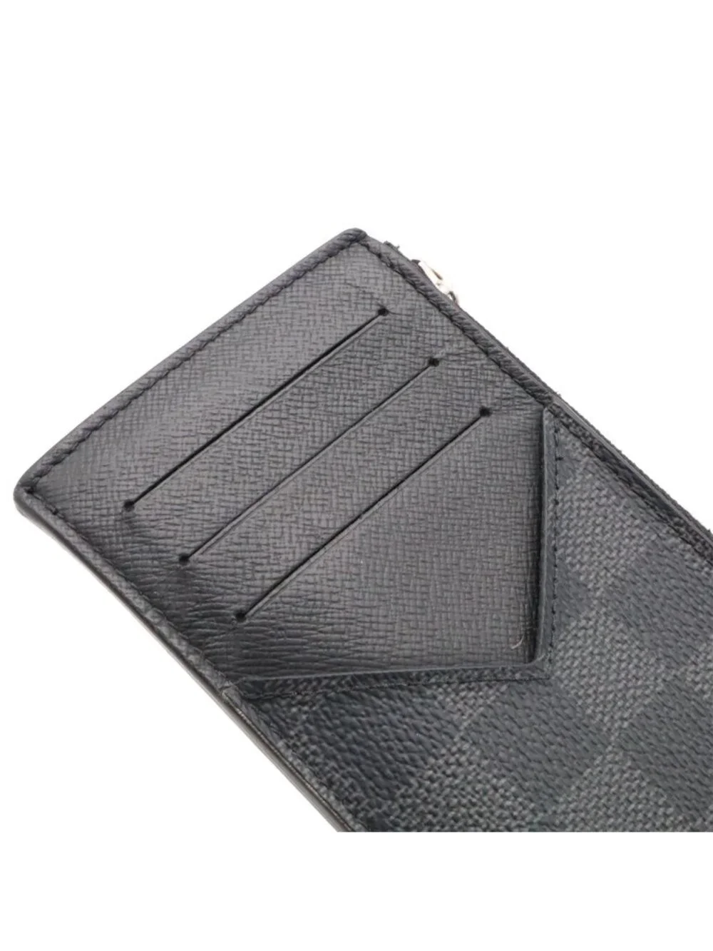 Louis Vuitton Damier Graphite Coin Card Holder Purse Case